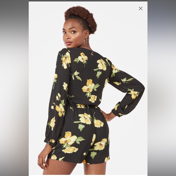 Volcom long sleeve floral romper - Picture 3 of 7